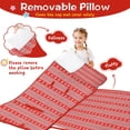 thumbnail image 3 of Red Christmas Folk Pattern Toddler Nap Mats for Kids Preschool,50"x20" Sleeping Mat Bag or Kids,Toddler Sleeping Bag,Toddler Nap Mat or Daycare, 3 of 6