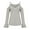 Gray, variant on 2026 ! under $5 asdoklhq Womens Plus Size Tops,Women's V-neck Casual Off Shoulder Strap Long Sleeve T-shirt Top Blouse
