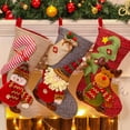 thumbnail image 1 of Christmas Stockings Large 18" Xmas Stockings Decoration for Christmas Tree 3PCS Xmas Sock Candy Gift Bag Hanging Stockings Pouch Bag Christmas/Home Decor Party Supplies, 1 of 3
