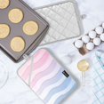 thumbnail image 5 of Yayeee Pot Holders Kitchen Heat Resistant with Pocket 7"x9.8" Cotton Oven Cooking Hot Pads, Light Blue Gradient, 5 of 7