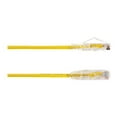 thumbnail image 2 of Black Box Slim-Net - Patch cable - RJ-45 (M) to RJ-45 (M) - 7 ft - UTP - CAT 6 - booted, molded, stranded - yellow, 2 of 2
