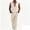 Khaki, variant on Men's Sleeveless Coverall Work Jumpsuit Long Pants Thin Soft Casual Washed Cotton Hooded Worksuit with Button Front and Multi Pocket Brown
