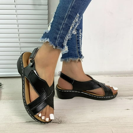 

ZHELIYO Women s sandals Cool Slippers Female Soft Soled Non Slip Wear Resisting Flat Beach Flops Lady Sandals Women Slippers Black 8
