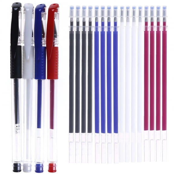 CCOCC 5ml 4 Pieces Heat Erase Pens With 40 Heat Erasable Fabric Refills Marking For Sewing,Quilting And Dressmaking (4 Colors)