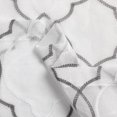 thumbnail image 5 of Sheer Cloth Shower Curtain with Hooks, Washable Shower Curtain White/Gray, 5 of 5