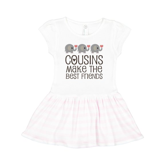 Inktastic Cousins Make the Best Friends Girls Toddler Dress