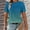 Army Green, variant on Ussuma Gradient Color Pullover Blouse for Women Crew Neck Loose Stylish Personality Vacation Camp Holiday Party