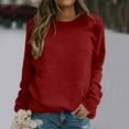 thumbnail image 2 of T-shirt à Manches Longues Col Rond Imprimé pour Femmes, Quotidien, Maison, Extérieur, Mode Urbaine, 2 of 5