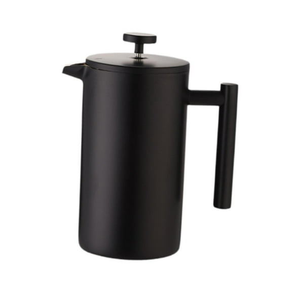 Cafetera de prensa francesa, tetera para espresso, resistente al calor, regalo de cumpleaños, cafetera versátil de acero inoxidable para cafetería 1000 ml