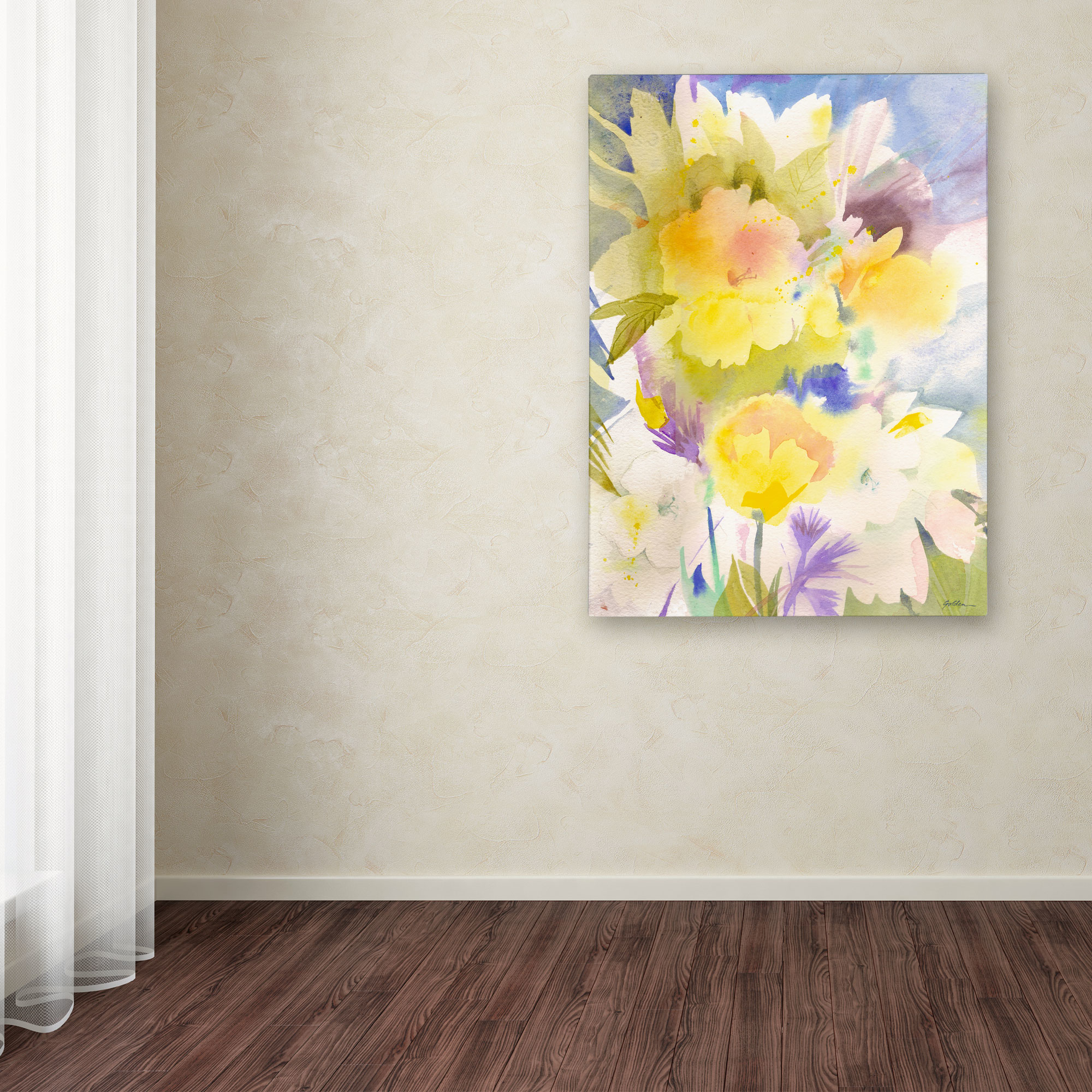 "Summer's Yellows" Canvas Wall Art by Sheila Golden