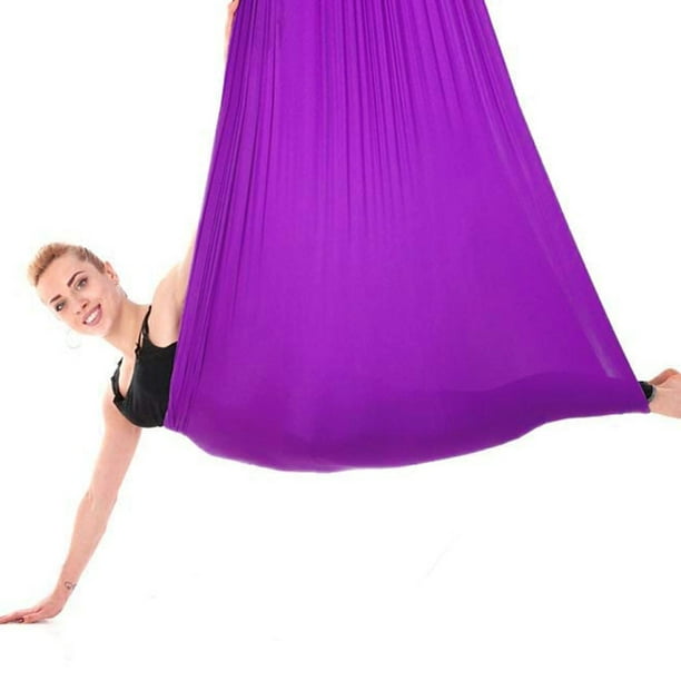 Ensemble de balançoire de yoga aérienne pour yoga, hamac, outil d'inversion  pour intérieur et maison (violet) : : Sports et Plein air