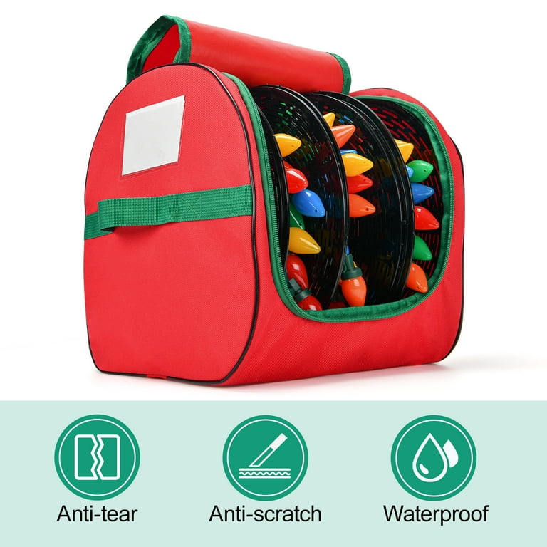 Christmas Light Storage Bag, 600D Oxford Fabric Christmas Light