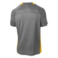thumbnail image 6 of Mens Heather Colorblock Contender Polyester Tee Vintage Heather/ Gold L, 6 of 8