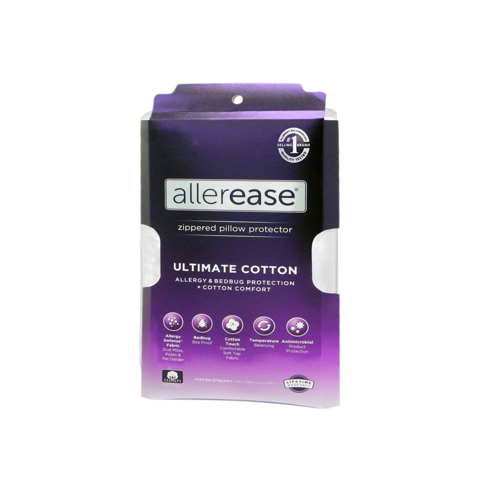 Allerease Ultimate Cotton Pillow Protector Standard/Queen
