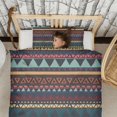 thumbnail image 3 of Boho Bohemia Geometric Line Art Duvet Cover and Pillowcase Set for Single Bedding, Bedroom Accessories for Kids Teens, 3 of 5