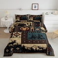 thumbnail image 2 of Erosebridal Aztec Comforter Sets Twin Rustic Southwestern American Native Bedding Set,Bear Deer Moose Quilt Retro Indian Style Hunting Animal Duvet Insert with 1 Pillowcase Microfiber, 2 of 7