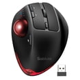 thumbnail image 1 of Ratón Trackball Inalámbrico SABLUTE Ergonómico Bluetooth Rojo, 1 of 8