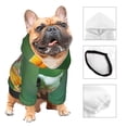 thumbnail image 3 of Fotbe Tree Frog Sitting On Sunflowes Print Small Dog Sweater Hoodies Pet Grey Hooded Soft Fleece Sweatshirts with Pocket Fall Winter Puppy Cat Sweaters Warm Clothes-X-Large, 3 of 7
