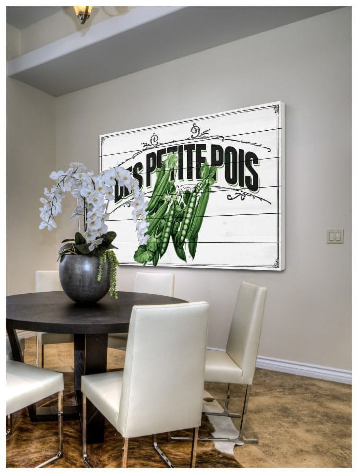 Marmont Hill "French Produce Small Peas" Painting Print on White Wood
