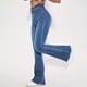 thumbnail image 5 of Gibobby Jeans dama Pantalones de mujer cómodos y de cintura alta pantalones vaqueros de pierna ancha de moda(Azul,CH), 5 of 5