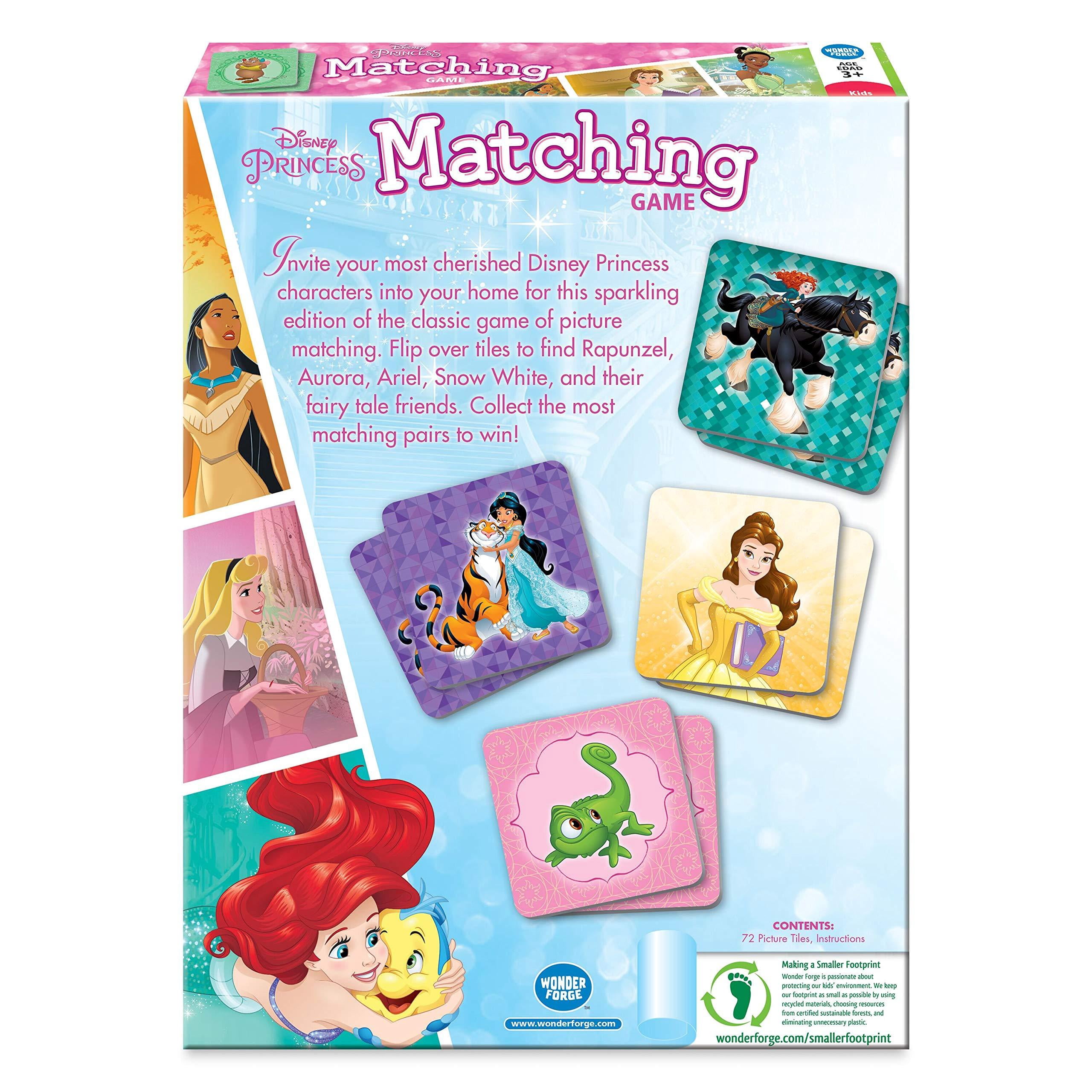 Wonder Forge Disney Princess Matching Memory Game for Kids Ages 3+