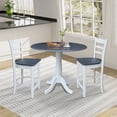thumbnail image 6 of International Concepts 42" Round Pedestal Table with Two Counter Height Stools, 6 of 8