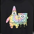 thumbnail image 3 of SpongeBob SquarePants - SpongeBob and Patrick Tie Dye - Women's Lightweight French Terry Long Sleeve Shirt, 3 of 6
