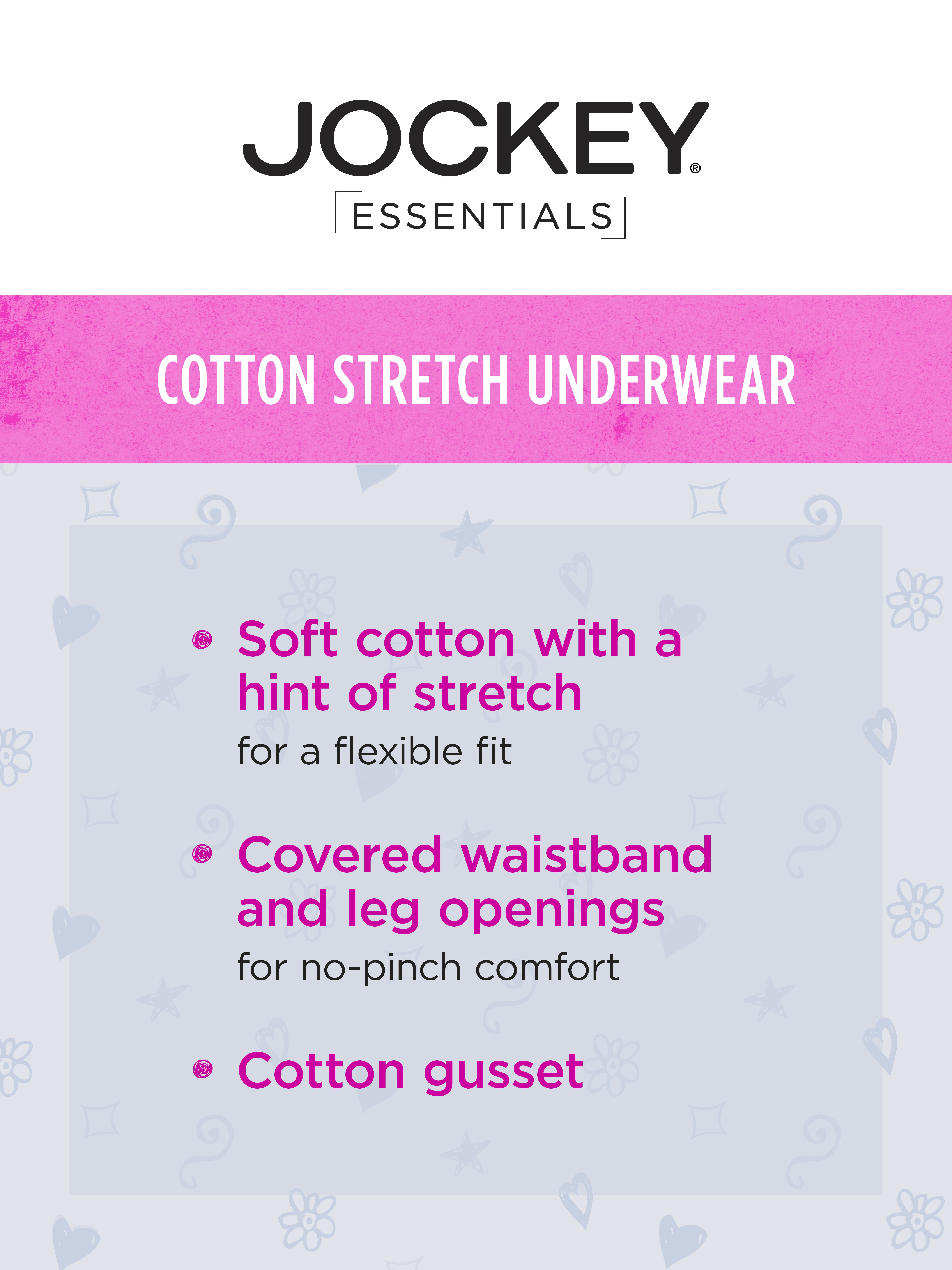 Jockey® Girls' Retro Cotton Stretch Bikini - 4 Pack
