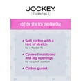 thumbnail image 3 of Jockey Essentials Girls Cotton Stretch Brief Underwear, 3-Pack, Sizes 6-16, 3 of 3