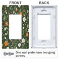 thumbnail image 3 of Yayeee Rocker Switch Wall Plate 1-Gang 4.6"x2.9" Home Decorative Outlet Cover, Green Flowers Pattern, 3 of 6