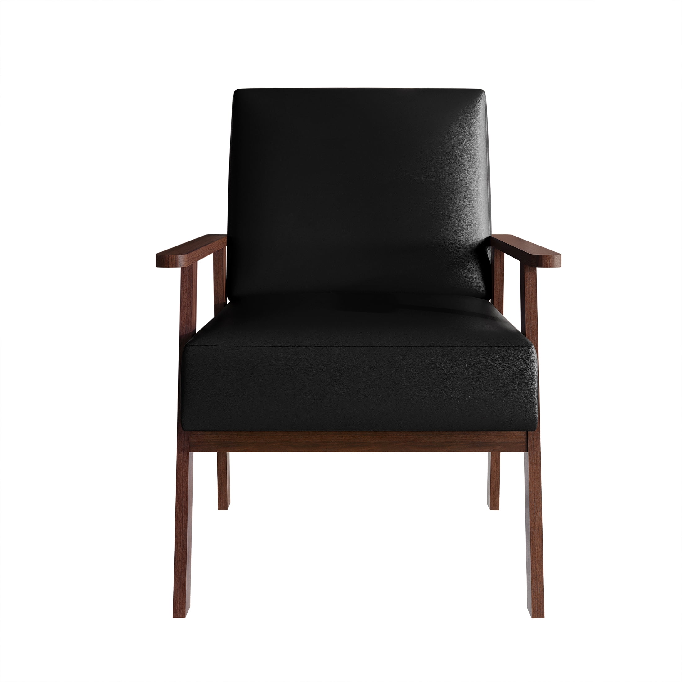 Castle Place Contemporary Accent Chair, Black