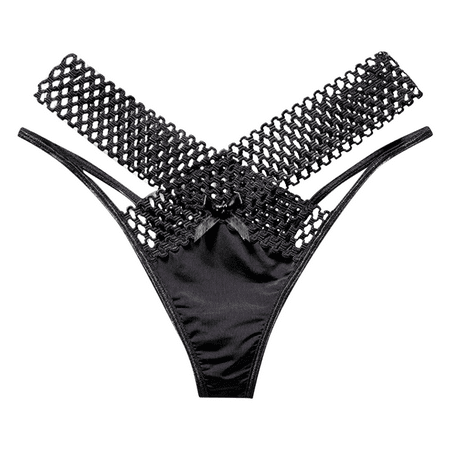 Fulorrnie Underwear for Women Breathable Cheeky Comfort Seamless Panties Cute Hipster Thong Elastic Waist Panty  Black  One Size