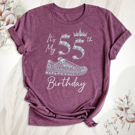 It'S My 55Th Birthday Shirt, Birthday Shirt For Women, It'S My Birthday T-Shirt 55 Years Old It'S My Birthday Tee, 1969 Birthday Shirt, Full Size S-5XL
