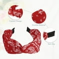 thumbnail image 4 of Knotted Wide Headband Fashion Hair Accessories for Women Girl Red 2.44" Width, 4 of 6