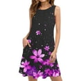thumbnail image 2 of Patlollav 2025 Dresses Womens Casual Loose Summer Printed Sleeveless Dress, 2 of 6