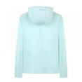 thumbnail image 5 of Women's Sun Protection Top Clothing Zip Up Hoodie Long Sleeve Sun Shirt Soft Lightweight Sport Hoodie Jacket with 2 Side Zippered Pockets for Fishing Hiking Outdoor,Light Blue S-3XL, 5 of 9