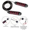 thumbnail image 5 of Tangle-free Fast Jump Rope Cable - Adjustable Steel Jump Rope With Foam Handles For Men And Women - Exercise Equipment, 5 of 5