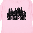 thumbnail image 4 of Inktastic Singapore City Skyline with Grunge Boys or Girls Long Sleeve Toddler T-Shirt, 4 of 5
