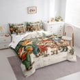 thumbnail image 3 of Manfei Cartoon Raccoon Twin Bedding Sets 7-Piece for Teens, Vintage Fairy Tale Animal Bedding Comforter Set, Western Christmas Reversible Sheet Sets, Luxury Bedroom Decor, 3 of 7