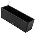 thumbnail image 2 of oshhni Rectangle Self Watering Planter Window Box for Indoor Plants Windowsill Home Black, 2 of 9