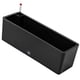 thumbnail image 2 of Maceta rectangular con autorriego para ventana, contenedor decorativo para plantas Negro, 2 of 9