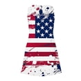 thumbnail image 7 of SELONE Summer Sun Dresses for Women 2025 4th July Sleeveless V Neck Midi American Apparel Red White Blue Wear Clothes Gifts Activewear XL, 7 of 7