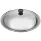thumbnail image 4 of Tapa de olla de acero inoxidable, multifunción, antiescaldaduras, gruesa, protectora, herramienta de cocina (34 cm), 4 of 7