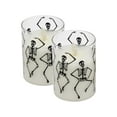 thumbnail image 7 of LumaBase Battery Operated LED Glass Candles with Moving Flame, Graveyard Dance - Set of 2, 7 of 7