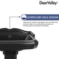 thumbnail image 5 of Dynasty 26 3/4 in. Tall Black Vitreous China Rectangular Pedestal Combo Bathroom Sink with Overflow and 3 Faucet Holes, 5 of 9