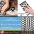 thumbnail image 5 of LOLA Swedish Dishcloths for Kitchen XL, 30 Sheet Roll w/ Hook, Black Geometric, 100% Biodegradable, Reusable Washable Paper Towel Cleaning Cloths, 11" x 10" Sheet, No Odor, Washing Dishes Absorbent, 5 of 7