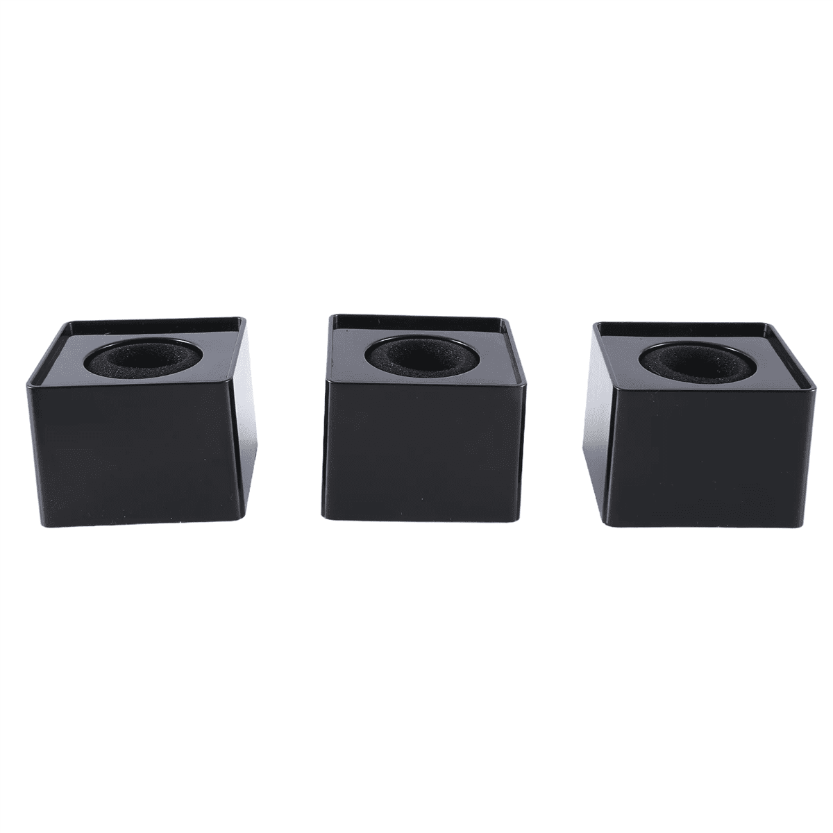 30Pcs Microphone MarkFlag Mic Station-Cube Square Interview Box Stand Flags Shaped Holder Reporter Injection,Black,30 x Microphone Marker,Black