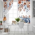 thumbnail image 5 of Fsddascl Orange Blue Pumpkins Fall Blackout Curtains for Bedroom/Living Room, Thermal Insulated Kitchen Curtains, Thanksgiving Floral Botanical Grommet Darkening Window Treatment Drapes 42"x84"x2, 5 of 6