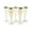Gold Rim (24ct), variant on Prestee Set of 24 Plastic Champagne Flutes with Gold Rim - 4.5 oz - Shatterproof Disposable Glasses for Weddings, Cocktail Parties, and Outdoor Celebrations
