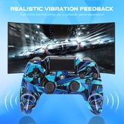 Wireless Controller Compatible with P4/P4 Slim/P4 Pro/Windows PC, Blue